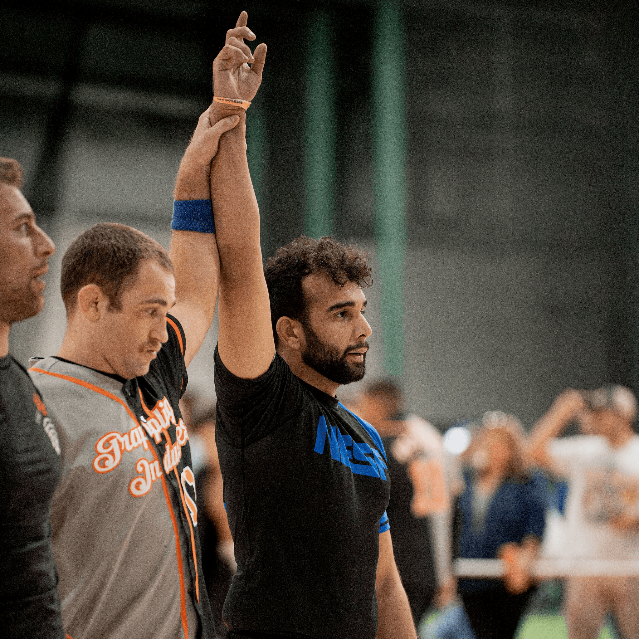 Student winning Grappling Industries competition.